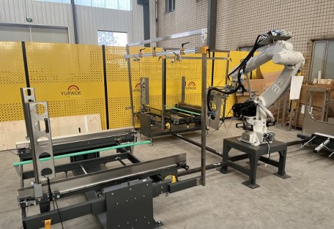 輪胎裝箱碼垛包裝線