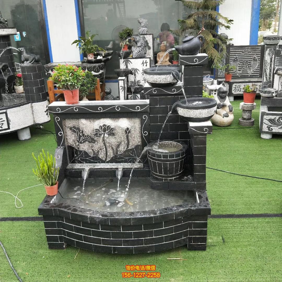 水壺流水擺件仿古青石荷花石雕魚缸室內(nèi)石槽庭院水景 水壺流水擺件仿古青石荷花石雕魚缸室內(nèi)石槽庭院水景